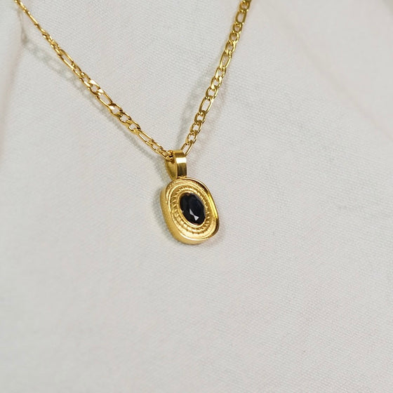 Onyx Moon Necklace